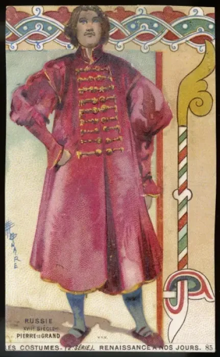 Framed Print : Russian Man 17C Red Coat Framed Print : Russian Man 17C Red Coat
