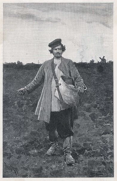Russian Moujik Sowing