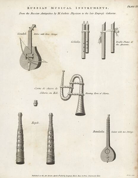 Horn printable card Musical instruments prints collection