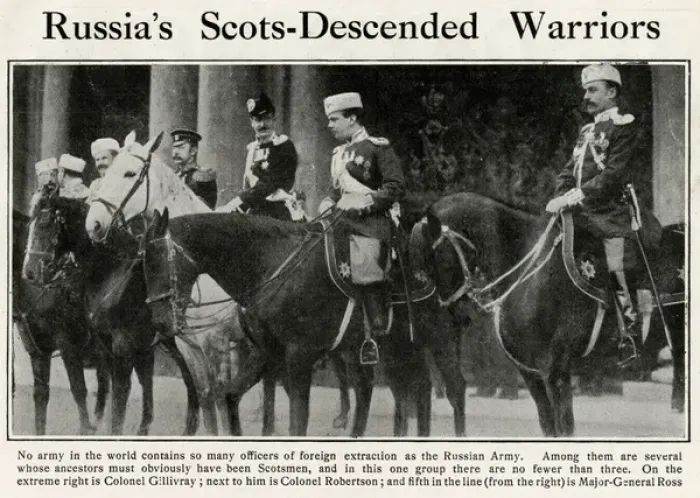 Framed Print : Russian officers of Scots descent, WW1 Framed Print : Russian officers of Scots descent, WW1