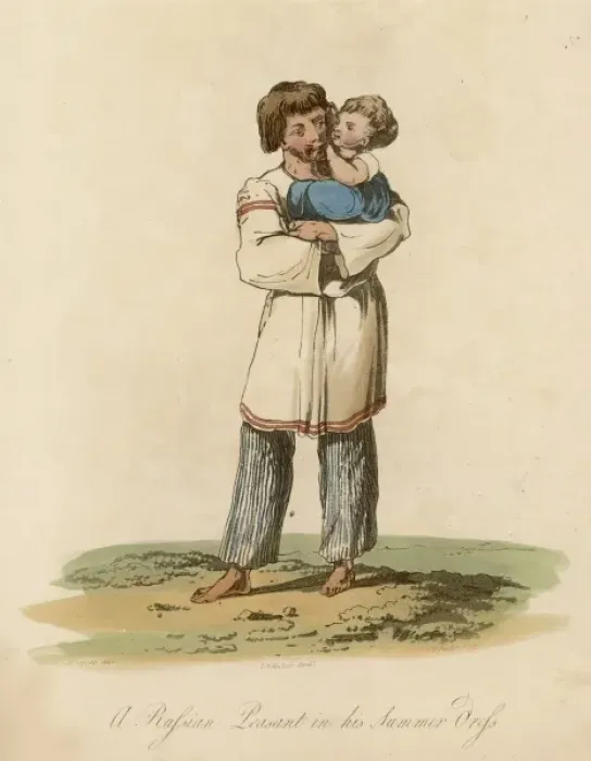 Framed Print : Russian Peasant 1809 Framed Print : Russian Peasant 1809