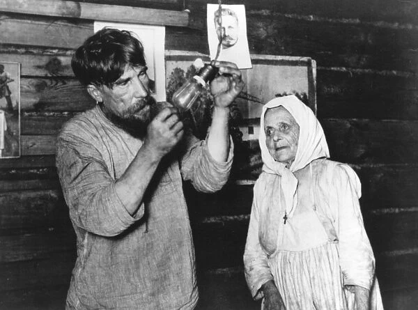 Russian Peasants Experience Electricity