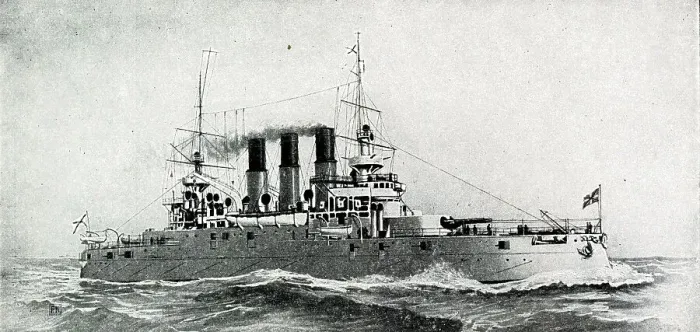 Framed Print : Russian pre-dreadnought battleship, Retvisan Framed Print : Russian pre-dreadnought battleship, Retvisan