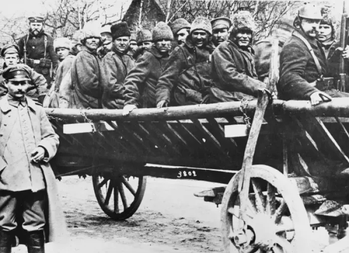Framed Print : Russian prisoners 1915 Framed Print : Russian prisoners 1915