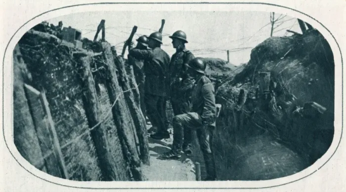 Framed Print : Russian trenches on the French Front 1916 Framed Print : Russian trenches on the French Front 1916