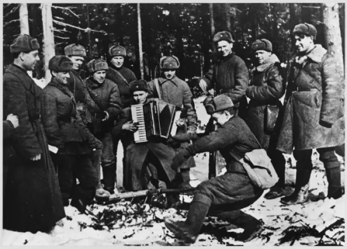 Framed Print : Russian Troops Relax Framed Print : Russian Troops Relax