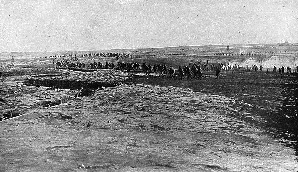 Russian troops in retreat, Eastern Front, Russia, WW1