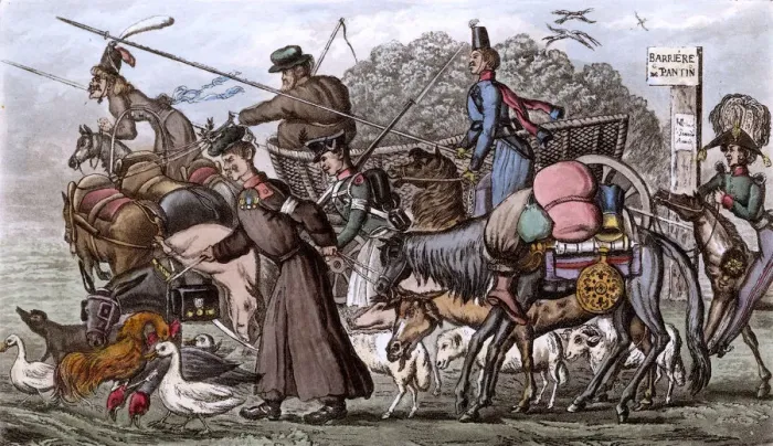 Framed Print : RUSSIANS ENTER PARIS 1814