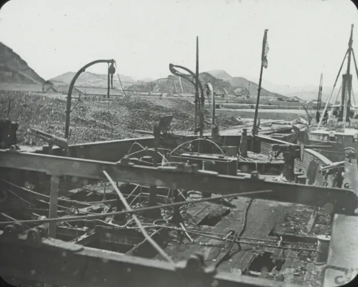 Framed Print : Russo-Japanese War - Lai-Yuen damage Framed Print : Russo-Japanese War - Lai-Yuen damage