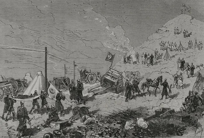 Framed Print : Russo-Turkish War (1877-1878). Balkan Pass. Taking Framed Print : Russo-Turkish War (1877-1878). Balkan Pass. Taking