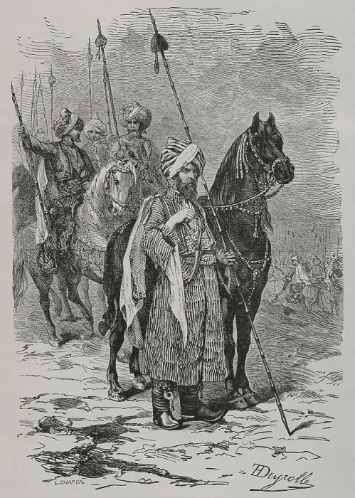 Framed Print : Russo-Turkish War (1877-1878). Kurdish cavalry Framed Print : Russo-Turkish War (1877-1878). Kurdish cavalry