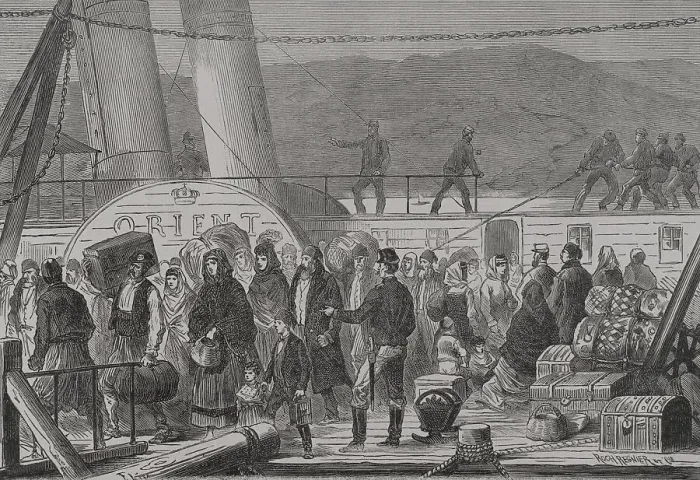 Framed Print : Russo-Turkish War (1877-1878). Landing in Baziarch Framed Print : Russo-Turkish War (1877-1878). Landing in Baziarch