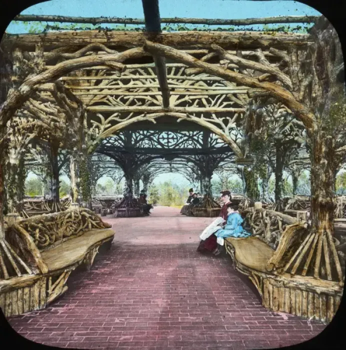 Framed Print : The Rustic Arbour, Central Park, New York, USA Framed Print : The Rustic Arbour, Central Park, New York, USA