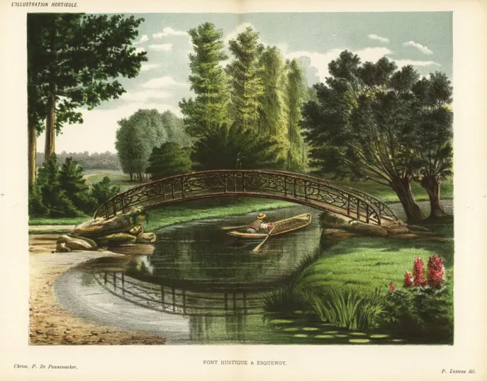 Framed Print : Rustic bridge at Esquenoy Framed Print : Rustic bridge at Esquenoy