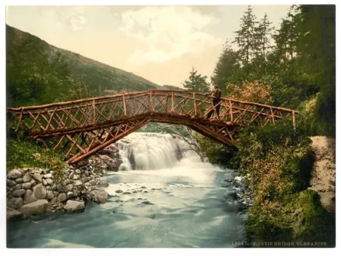 Framed Print : Rustic Bridge in Glenariff. County Antrim, Ireland Framed Print : Rustic Bridge in Glenariff. County Antrim, Ireland