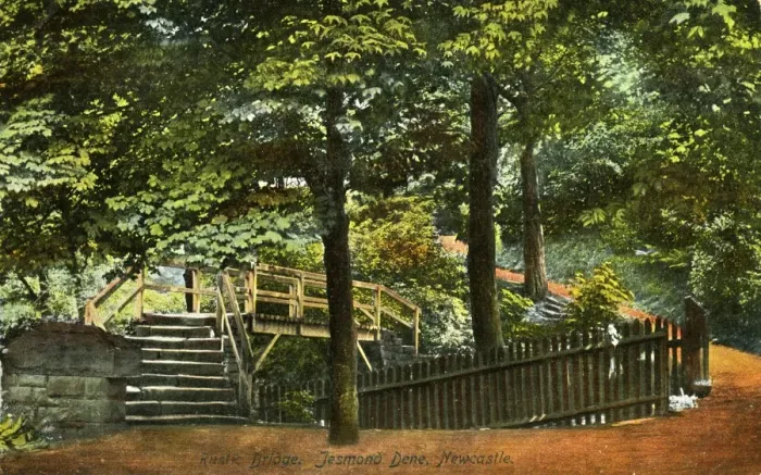Framed Print : Rustic Bridge, Jesmond Dene, County Durham Framed Print : Rustic Bridge, Jesmond Dene, County Durham