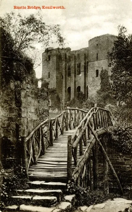 Framed Print : Rustic Bridge, Kenilworth Castle, Warwickshire Framed Print : Rustic Bridge, Kenilworth Castle, Warwickshire