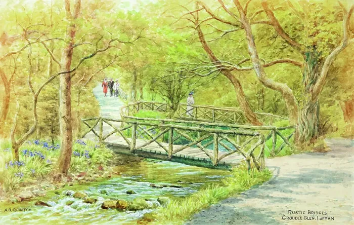 Framed Print : Rustic Bridges, Groudle Glen, Isle of Man Framed Print : Rustic Bridges, Groudle Glen, Isle of Man