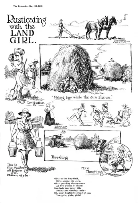 Framed Print : Rusticating with the Land Girl by Leonard P. Dowd Framed Print : Rusticating with the Land Girl by Leonard P. Dowd