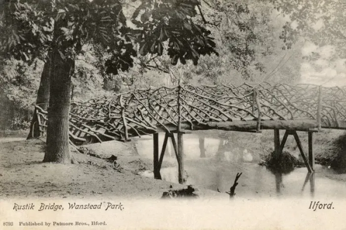 Framed Print : Rustik Bridge - Wanstead Park, London Framed Print : Rustik Bridge - Wanstead Park, London