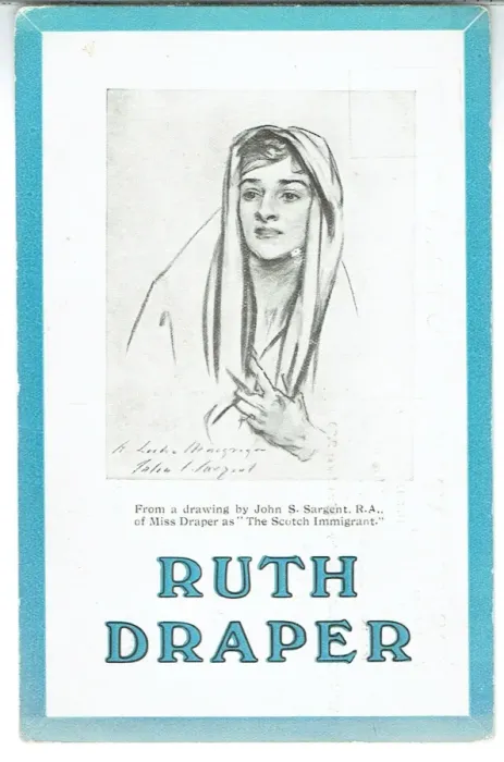Framed Print : Ruth Draper, from a drawing by John S. Sargent Framed Print : Ruth Draper, from a drawing by John S. Sargent