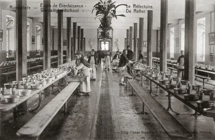 Framed Print : Ruysselede Reformatory, West Flanders - Refectory Framed Print : Ruysselede Reformatory, West Flanders - Refectory
