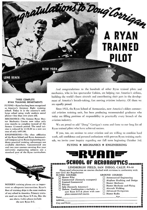 Framed Print : Ryan School Of Aeronautics. Lindbergh Field, San Diego. 1938 Framed Print : Ryan School Of Aeronautics. Lindbergh Field, San Diego. 1938