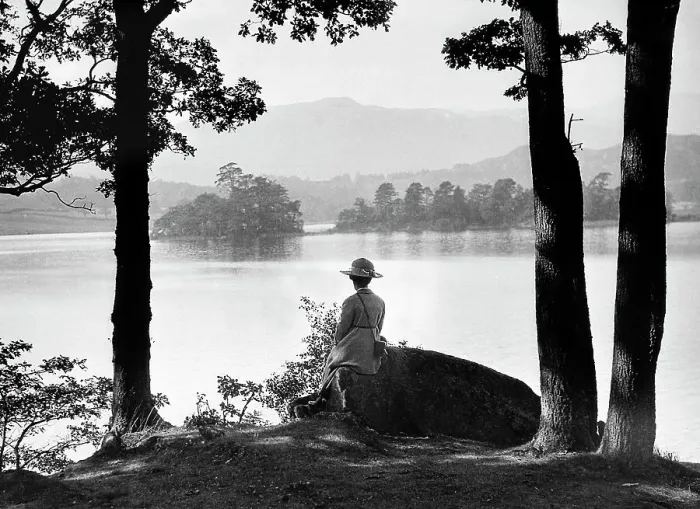 Framed Print : Rydal Water Lake District Edwardian period Framed Print : Rydal Water Lake District Edwardian period