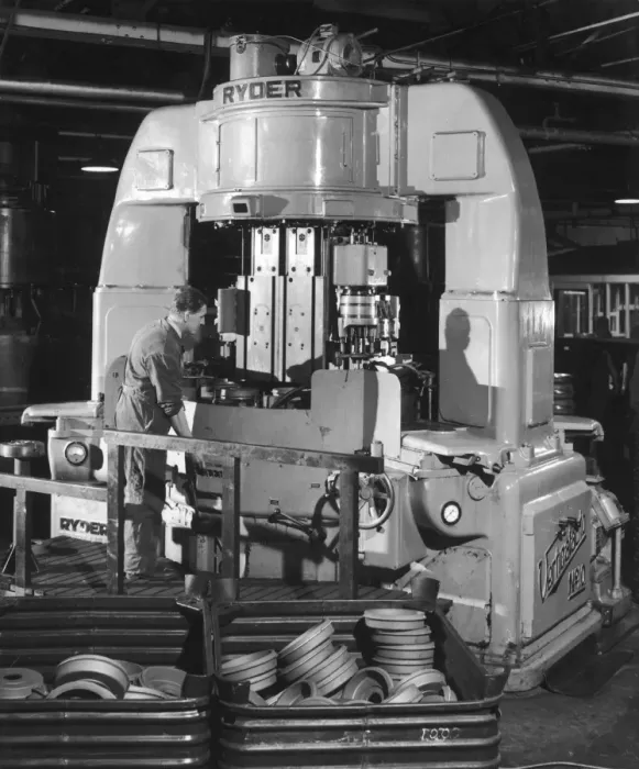 Framed Print : A Ryder disc brake pad machine Framed Print : A Ryder disc brake pad machine