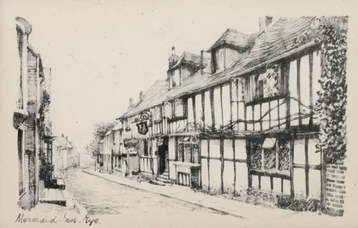 Framed Print : Rye, East Sussex - The Mermaid Inn, Mermaid Street Framed Print : Rye, East Sussex - The Mermaid Inn, Mermaid Street