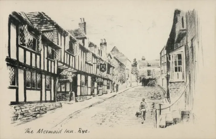 Framed Print : Rye, East Sussex - The Mermaid Inn, Mermaid Street Framed Print : Rye, East Sussex - The Mermaid Inn, Mermaid Street