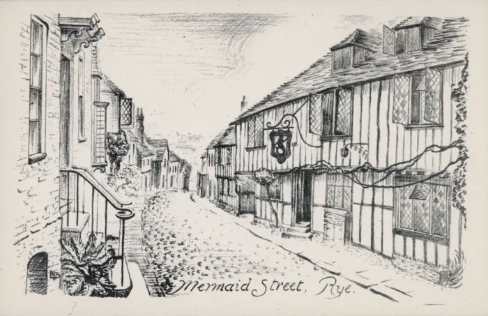 Framed Print : Rye, East Sussex - Mermaid Street Framed Print : Rye, East Sussex - Mermaid Street