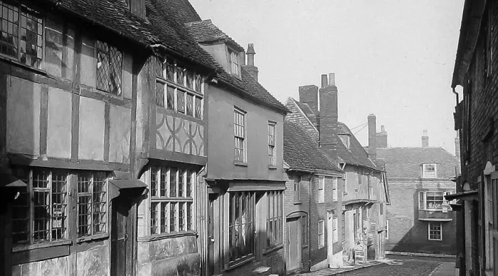 Framed Print : Rye West Street Victorian period Framed Print : Rye West Street Victorian period