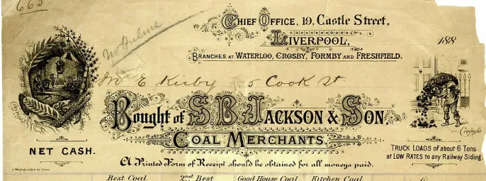 Framed Print : S B Jackson & Son, Coal Merchants, Liverpool Framed Print : S B Jackson & Son, Coal Merchants, Liverpool
