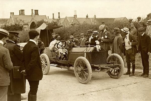 S F Edge leaving Athy control, Napier racing car, 1903