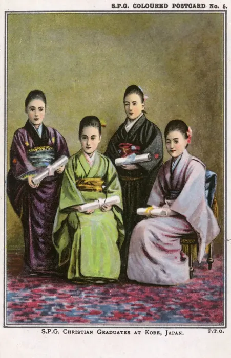 Framed Print : S. P. G. Christian Graduates at Kobe, Japan Framed Print : S. P. G. Christian Graduates at Kobe, Japan