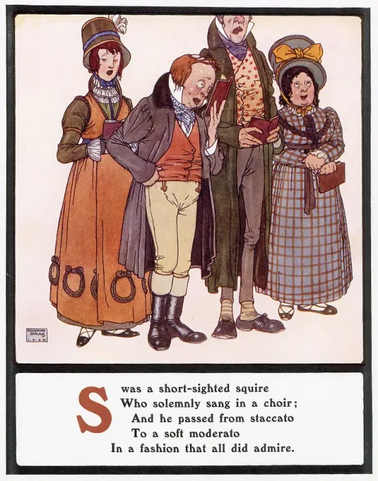 Framed Print : S was a short-sighted squire Framed Print : S was a short-sighted squire
