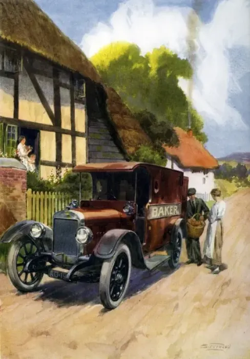 Framed Print : S Teerwood. Bakers delivery van Framed Print : S Teerwood. Bakers delivery van