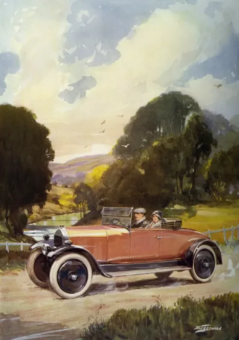 Framed Print : S Teerwood. Driving in the 2-seater Framed Print : S Teerwood. Driving in the 2-seater