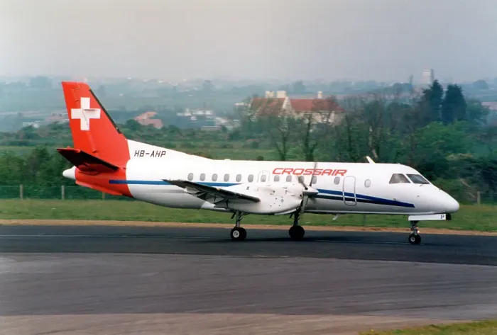 Framed Print : SAAB 340A HB-AHP Framed Print : SAAB 340A HB-AHP