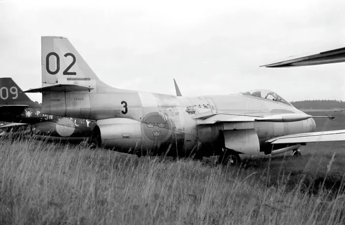 Framed Print : Saab J 29F Tunnan 29403 - 02 Framed Print : Saab J 29F Tunnan 29403 - 02