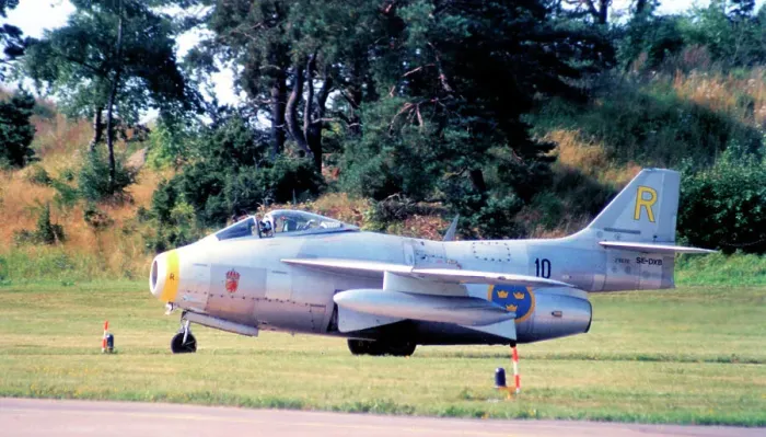 Framed Print : Saab J 29F Tunnan SE-DXB Framed Print : Saab J 29F Tunnan SE-DXB