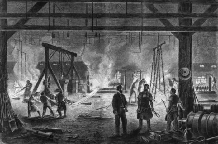 Framed Print : Saarbrucken Welding / 1876 Framed Print : Saarbrucken Welding / 1876