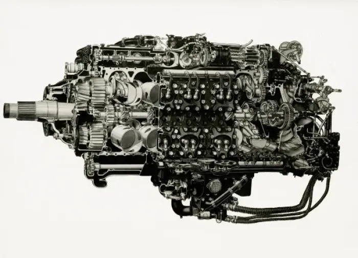 Framed Print : Sabre VA 24 cylinder engine Framed Print : Sabre VA 24 cylinder engine
