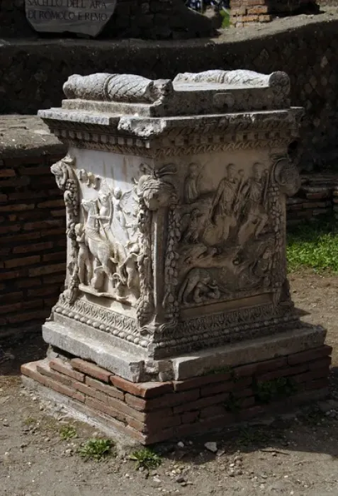 Framed Print : Sacellum. Altar. Ostia Antica Framed Print : Sacellum. Altar. Ostia Antica