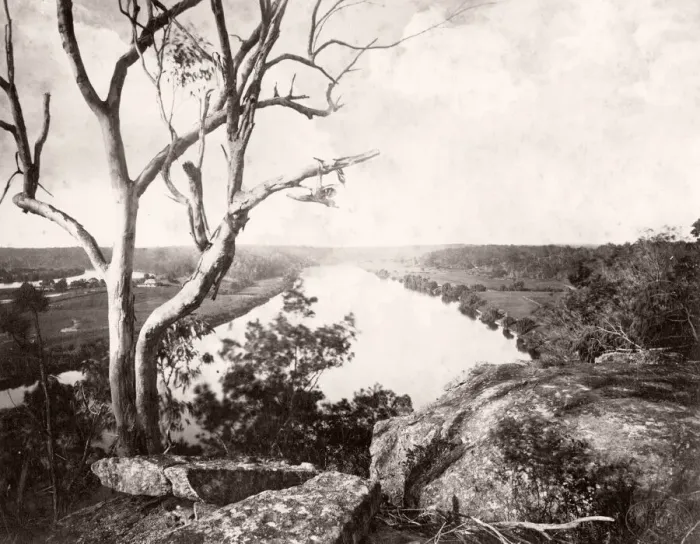 Framed Print : Sackville Reach, Hawkesbury River, Australia, c. 1880 Framed Print : Sackville Reach, Hawkesbury River, Australia, c. 1880