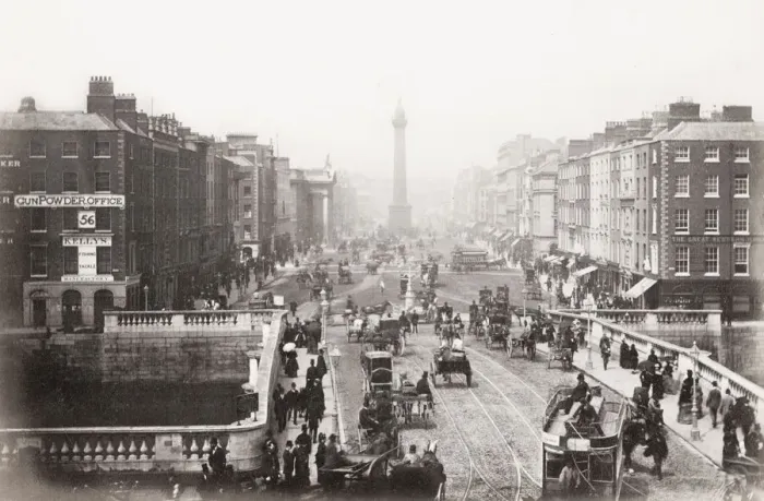Framed Print : Sackville Street, Dublin, now O Connell Street, Dublin Framed Print : Sackville Street, Dublin, now O Connell Street, Dublin