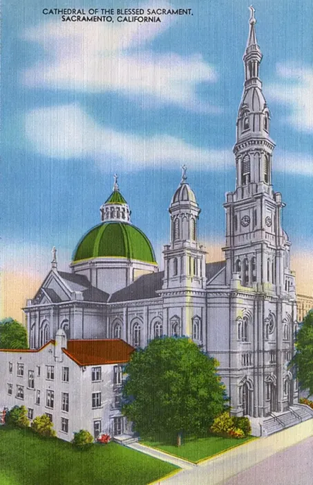 Framed Print : Sacramento, California, Cathedral of the Blessed Sacrament Framed Print : Sacramento, California, Cathedral of the Blessed Sacrament