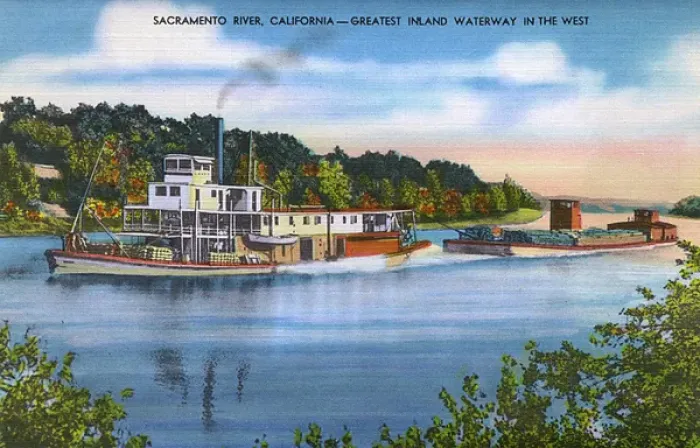 Framed Print : Sacramento, California, USA - Sacramento River
