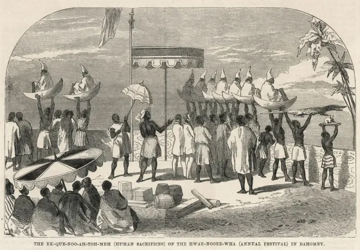 Framed Print : SACRIFICE, DAHOMEY Framed Print : SACRIFICE, DAHOMEY
